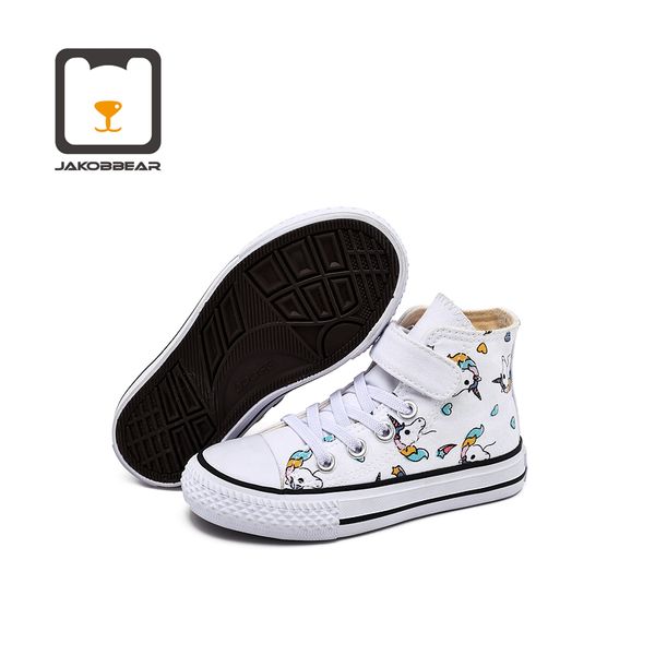 

jakobbear kids shoes for girls boys children canvas shoes sneakers, Black