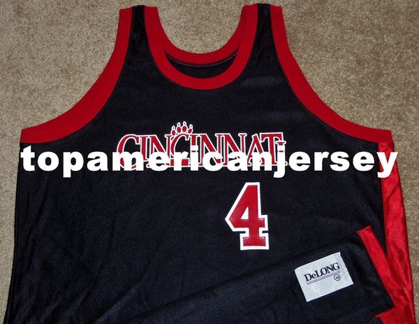 

new 1994 dontonio wingfield #4 cincinnati bearcat jersey 48 rare (90's) mens vest size xs-6xl stitched basketball jerseys ncaa, Gray