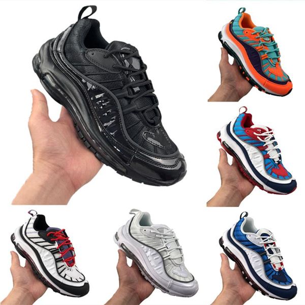 

with box 2020 og 98 mesh breathable running shoes og98 women men shock-absorbing air cushioned jogger shoes, Black