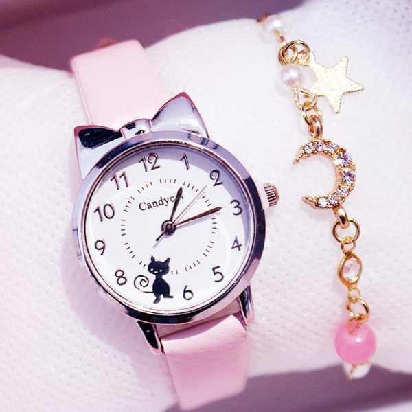 

girl elementary school student fashion watch set little girl cute girl watch kids watch analog children quartz electronic
