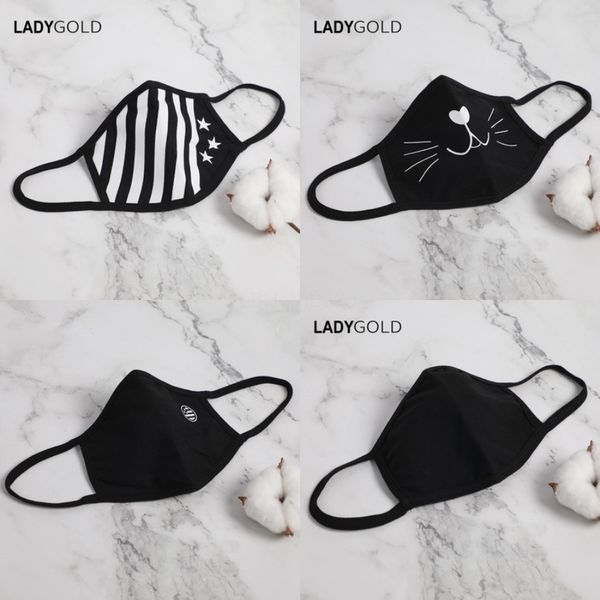 

dustproof fa mask breating valve sponge mask wasable anti-dust fog pm2.5 protective masks#481, Black