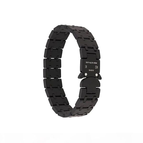 

statement jewelry amb alyx black soul bracelet bnagle plastic buttons hip hop high performance fashion design bijoux party teens gifts