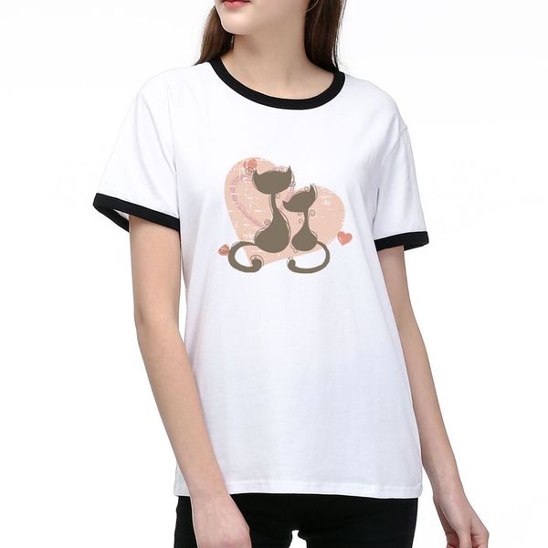 

women designer t shirts summer fashion lady tees breathable short sleeves pattern printed tees shirt, White