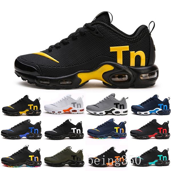 

original rainbow tn plus mercurial mens women designer sneakers chaussures homme femme tn kpu zapatos sports trainers running shoes n6d-k, Black