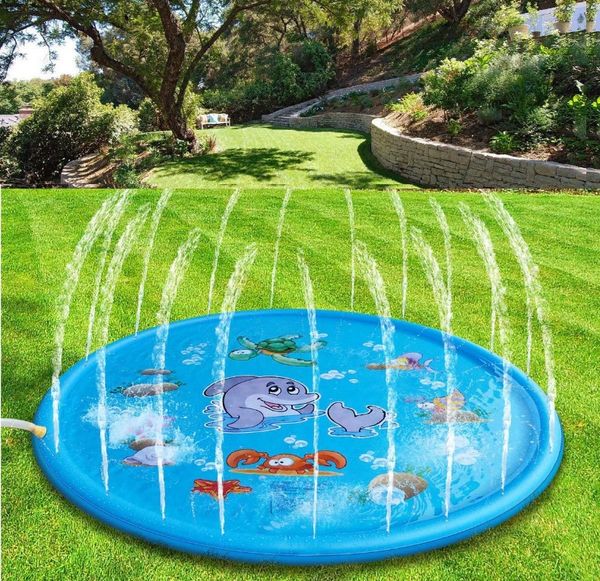 

dolphin toy spray pvc children's outdoor spray mat baby summer lawn water mat toy