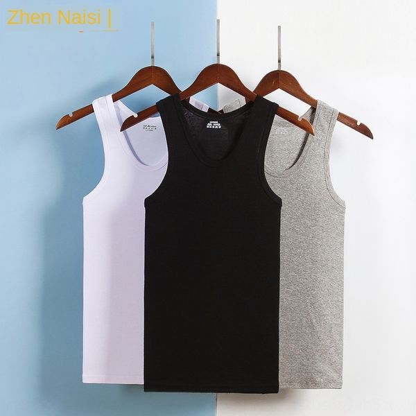 

uphcd men' vest cotton sports exercise exercise sling sports fitness fitness tight sleeveless hurdle youth cotton inside undershirt su, White;black