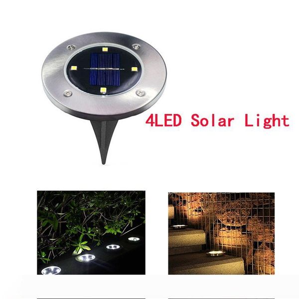 

led solar powered ground lights outdoor 4 led solar path lights garden landscape lighting for yard driveway lawn pathway