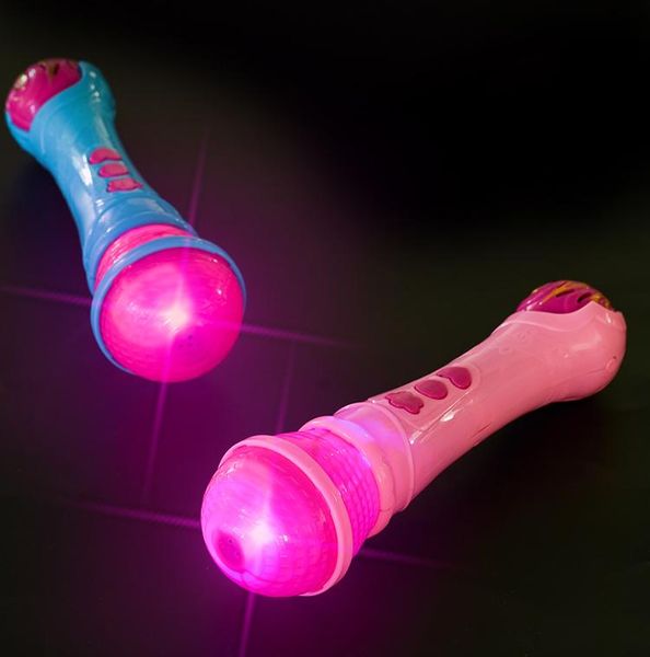 

electric mini multifunctional microphone cute ktv music sing karaoke colorful light children girls fun toy gift 03