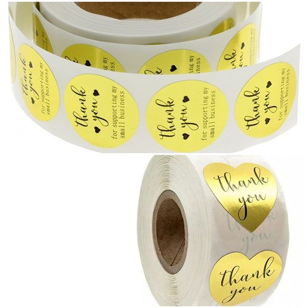 

circular heart shaped thank you stickers label sticker paster for supporting my small business baking festival gift 2 99jr d2