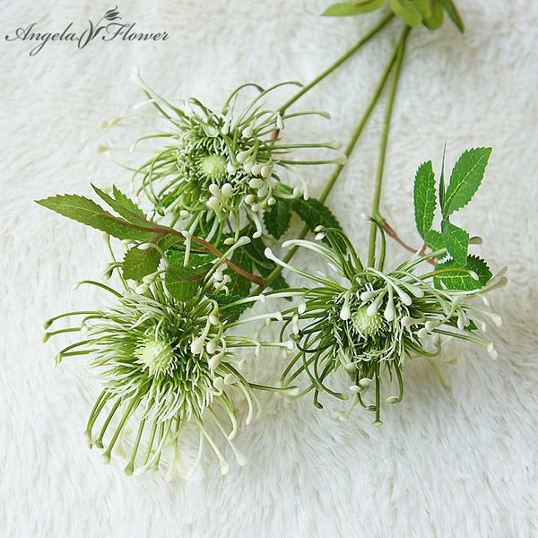 

70cm artificial single branch 3 fork wind wheel needle mat simulation fake flower home wedding decoration flower chrysanthemum