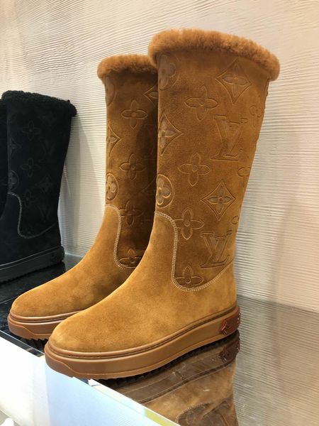 

2020w new winter snow boots women plus velvet boots high round head thick warm cotton shoes long boots