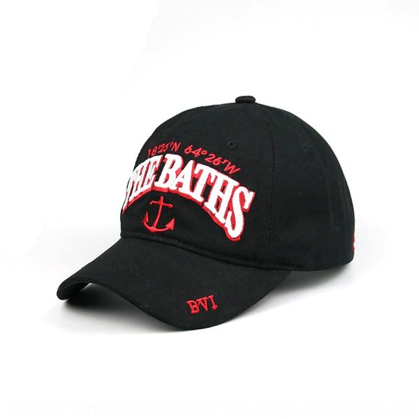 

new baseball baseball men' and women' general pure cotton cap letter the baths anchor embroidered cap, Blue;gray