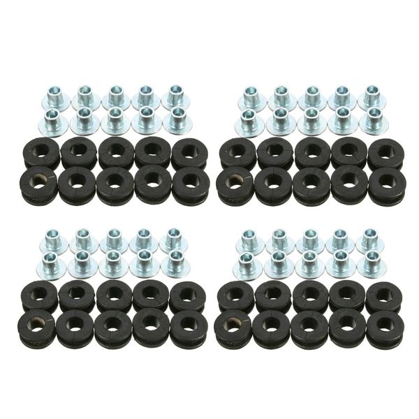 

40x мотоцикл резина grommets болт для honda yamaha suzuki kawasaki обтекателя