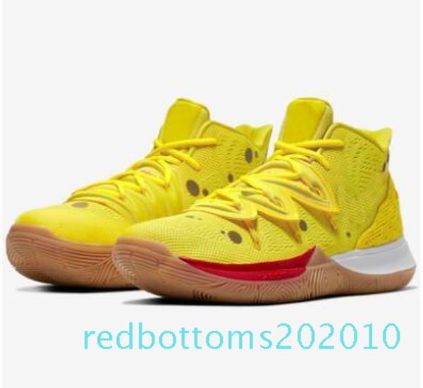 

2019 colors kyrie shoes basketball shoes 5 20th anniversary sponge x irving mens sports sneakers r10, Black