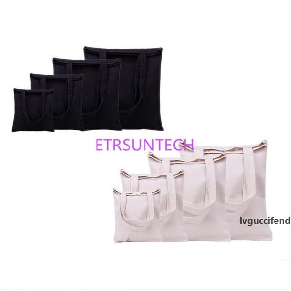 

black/white blank pattern canvas shopping bags eco reusable foldable shoulder bag handbag tote cotton tote bag wholesale custom logo lz1865