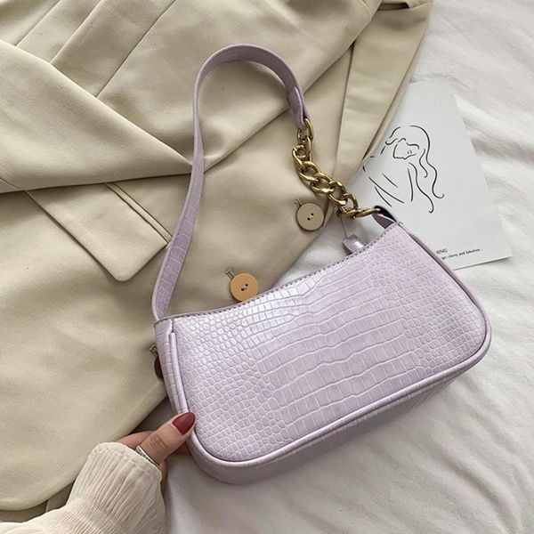 

handbag women shoulder bags 2020 retro split pu leather baguett bags solid ladies small messenger crossbody handbag tote t200727