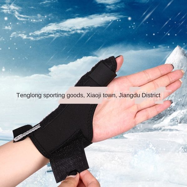 

thumb guard cuff finger cuff wrist guard finger sleeve spring steel bar support thumb anti-thumb, Black;red
