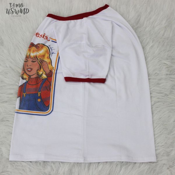 

cute graphic tee pyrokinesis for beginners street wear fashion summer outfits women ringer 80s 90s tees t shirts, White