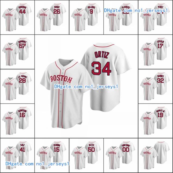 

boston red sox #34 david ortiz 50 mookie betts 16 andrew benintendi men women youth custom white replica alternate jersey, Black