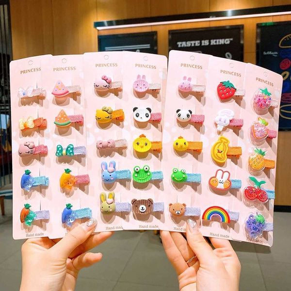 

ctk9p 2020 korean style children's animal side physical store bb 2020 hairpin cute small animal clip korean style hairpin set cute smal, Slivery;white