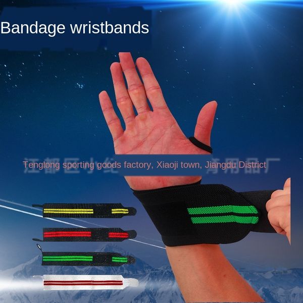 

okhbv elastic protective wrist strapbasketball wristbandwinding strap sports wristband basketball weightlifting sports protective gear windi, Black;red