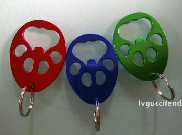 

100pcs/lot fast shipping wholesale metal pawprint beer bottle opener bulk bottle opener keychain