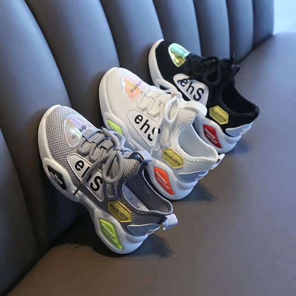 

boys' sports 2020 sneakers, and children children's children's new women's ins father's running shoes baby shoes, Black