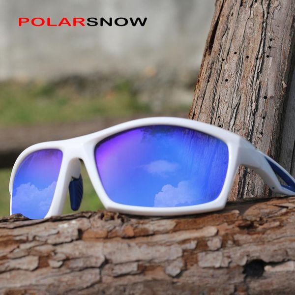 

polarsnow мужчины vintage tr90 спорт солнцезащитные очки поляризованные марка вс очки дизайн классический вождения очки для мужчин / женщин, White;black
