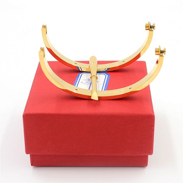 

оптовая пятый luxury top qualtiy silver carter braceletsbangles титана стали любовь свадебный браслет с отвертка, Black