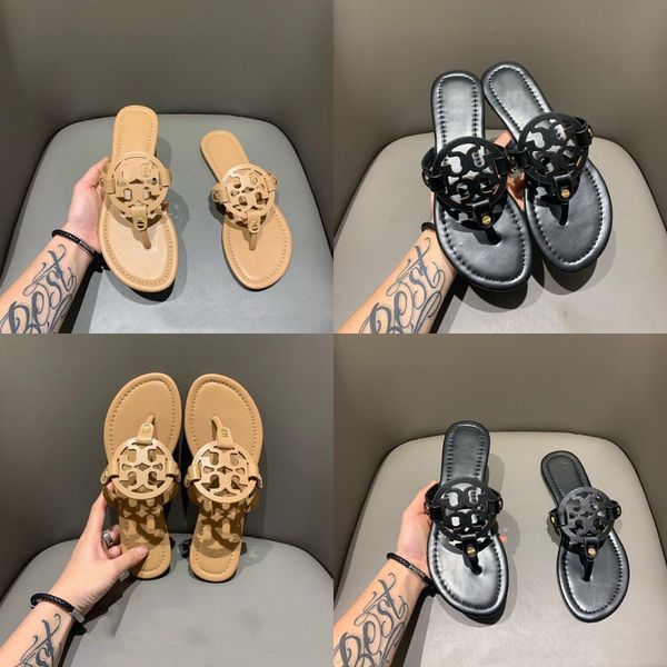 

women slide sandals designer shoes luxury slide summer fashion wide flat slippery with thick sandals gÃ»ccÃ¬ slipper flip flops size 35-#889, Black