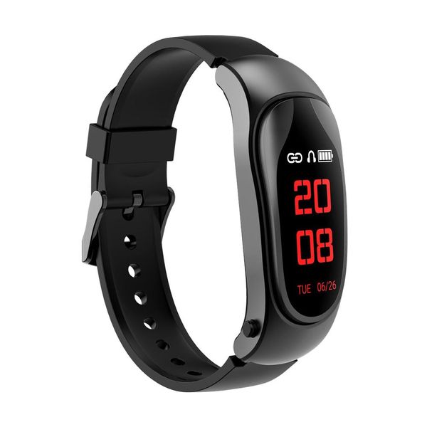 

kr04 bluetooth color headset talk smart band bracelet heart rate monitor sports smart watch passometer fitness tracker wristband