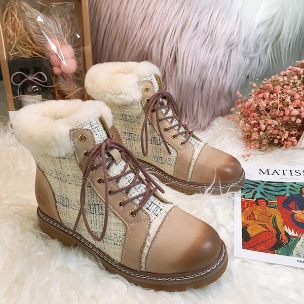 

2020q winter fashion trend plus velvet cotton shoes martin boots, fashion wild short boots party shoes, original box packaging delivery