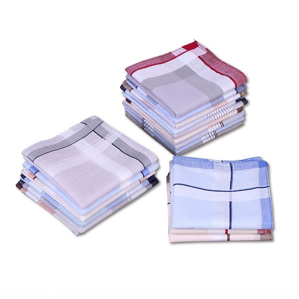 

new men's absorbent cotton box sweat-absorbing towel towel men's handkerchief cotton gift box handkerchief 40cm, Blue;white