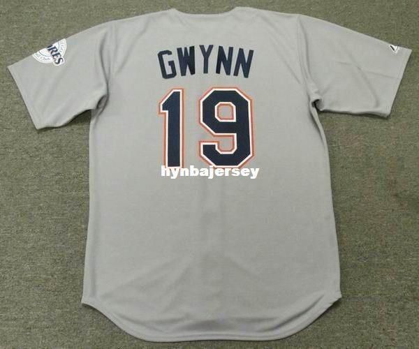 

custom tony gwynn san diego stitched 1997 majestic vintage away baseball jersey retro mens jerseys running, Gray