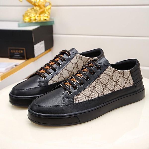 

2020 mens ace shoes sneakers flats fashion scarpe da uomo with original box men shoes vintage lace -up breathable sneakers luxury design zap