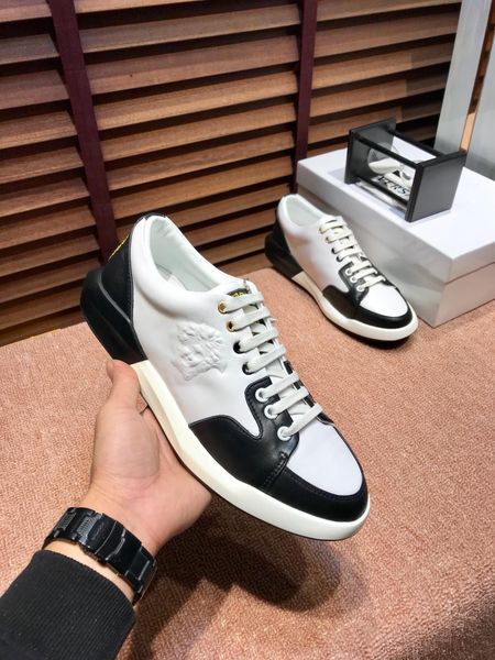 

2020f autumn men's low-cut leather casual shoes, fashion wild sports shoes, original packaging shoe box delivery, yardage: 38-45