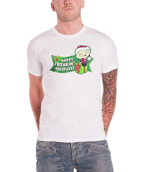 

Family Guy T shirt Stewie Christmas freakin holidays mens New White