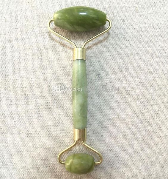 

portable pratical jade facial massage roller anti wrinkle healthy face body head foot nature beauty tool 2020