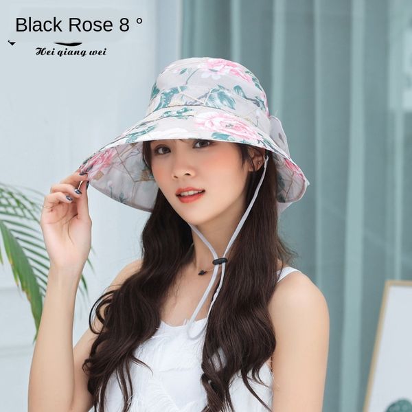 

electric vehicle butterfly women's foldable bowknot sun hat outdoor electric car sun hat women's, Blue;gray