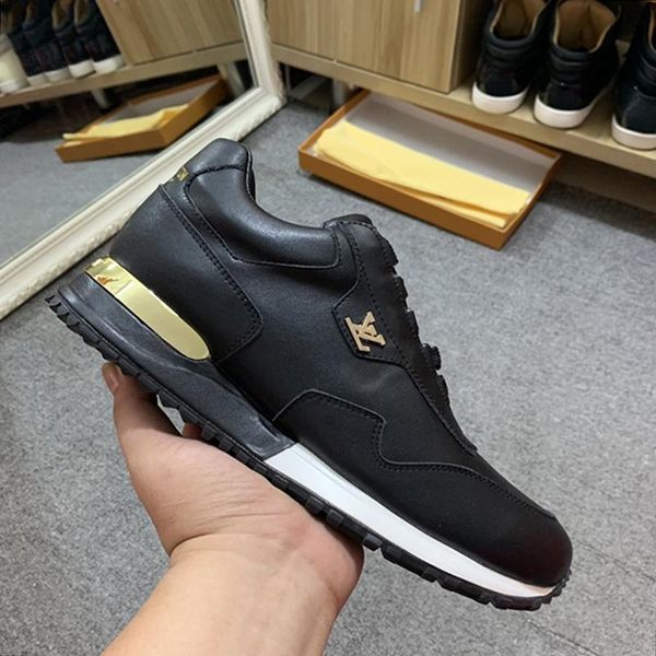 

2021-2020l new luxury design printed frosted rubber sole sneakers all -match fashion mens casual shoes mens banquet shoes size, Black