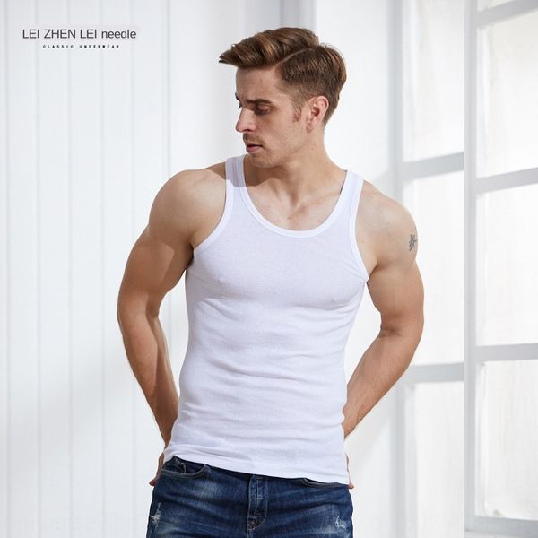 

yqihr men' vest cotton summer sports men' breathable stretch white sleeveless base exercise exercise fitness vest sports fitness, White;black