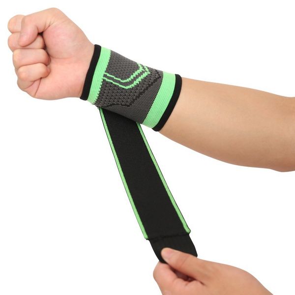 

1 pair wrist support fitness gym wristband weightlifting training wrist brace gloves high elastic bandage wraps hand protection, Black;red