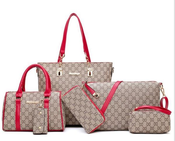 

дизайнер женские сумки 2020 новая мода pu косой крест-тела мешки большой емкости шесть частей сумки на ремне