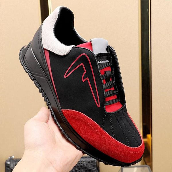 

fashion classic scuba low - sneakers men 's shoes new arrival outdoor walking plus size lace -up vintage casual men shoes soft foo, Black