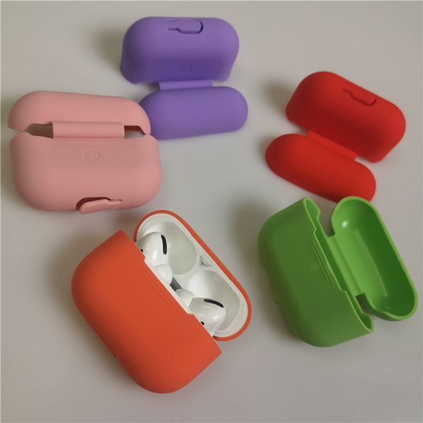 Airpods3 Slim Silicone Case para Airpods Pro Wireless Bluetooth Fone de Ouvido Capa de Proteção Headset Sleeve Bolsa DHL FedEx EMS Navio Livre