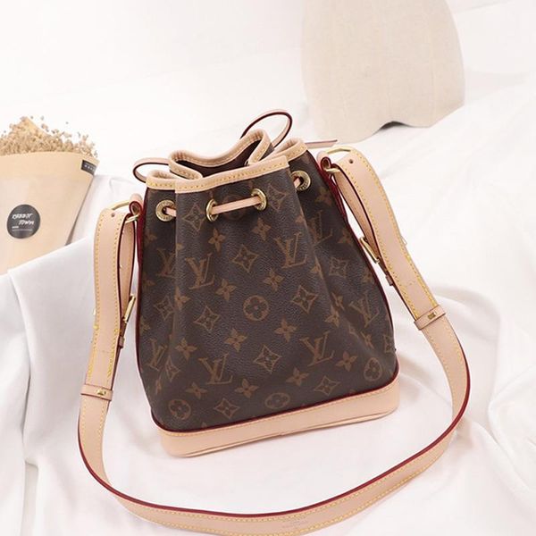 

new drop ship women bag luxury designer shoulder bags women leather bucket bag handbag drawstring shoulder bag bucket crossbody bags sale