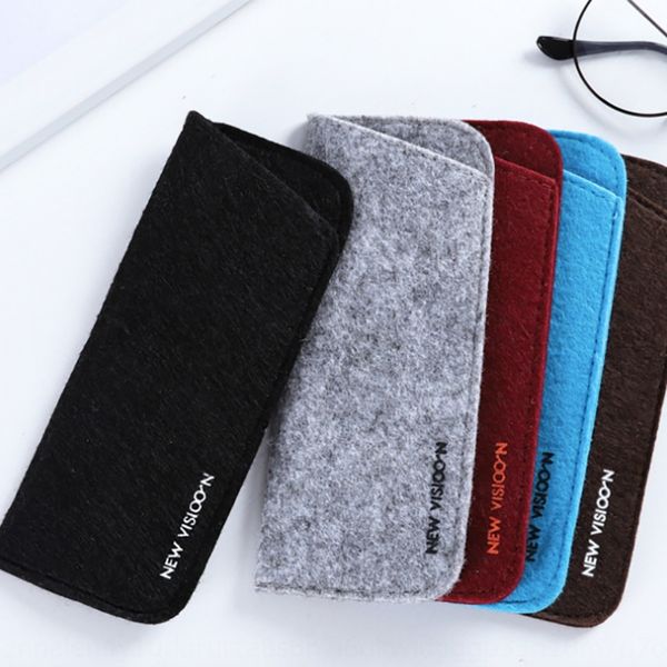 

2020 thickened felt storage glasses multi-function storage bag simple felt glasses bag, Blue