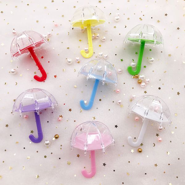 

false eyelashes fdshine cute little umbrella eyelash case without lash empty box for natural and 25mm lashes