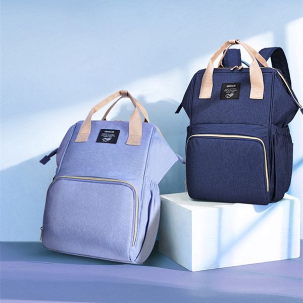 

fashion casual multifunctional mommy travel shoulder large capacity storage maternal and infant bag light simple maternity travel bag