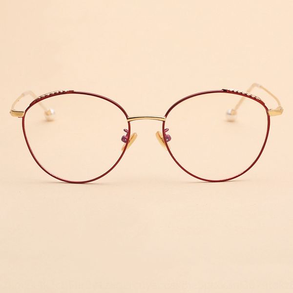 

fashion pearl feather star glasses star all-match wings glasses frame leaf optical frame, Silver